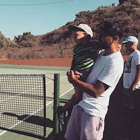 Lee with his Nephews